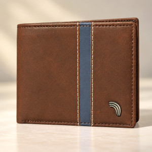 Men's Classic Leather Wallet – Plain Brown