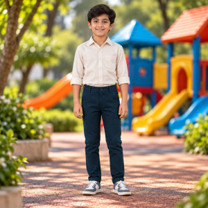 Kids & Boys' UrbanFlex Cotton Pant – Navy