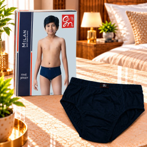 Boys & Kids Cotton Brief with Inner Elastic – Navy