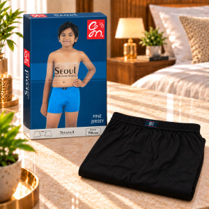 Seoul Boys & Kids Comfort Cotton Trunk – Black