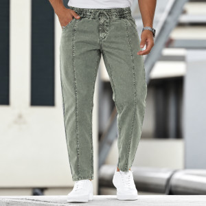 Men's UrbanFlex Light Grey Mom Fit Denim Pant
