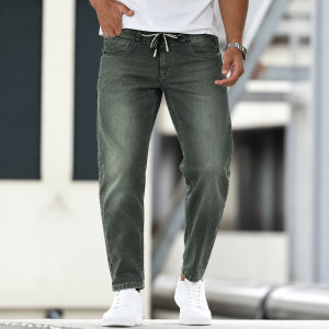 Men's UrbanFlex Dark Grey Mom Fit Denim Pant