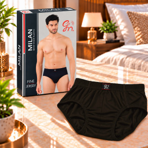 Milan Men's Comfort Cotton Brief – Brown