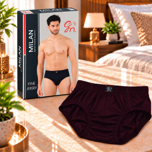 Milan Men's Comfort Cotton Brief – Maroon