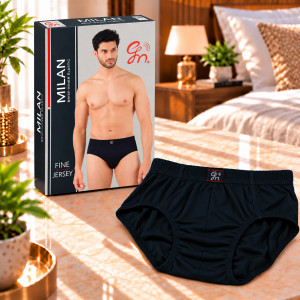 Milan Men's Comfort Cotton Brief – Navy