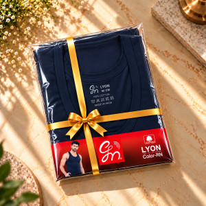 Men's Pure Cotton Vest – Navy