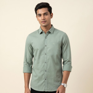 Men's Classic Textured Grey Shirt