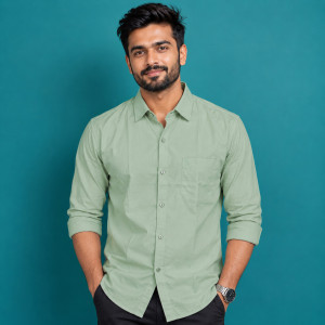Men's Modern Longline Full Sleeve Shirt – Laurel Green
