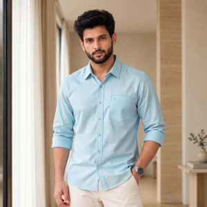 Men's Premium Slim Fit Pure Cotton Shirt