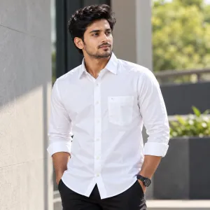 Warrior Men's White Full Sleeve Shirt